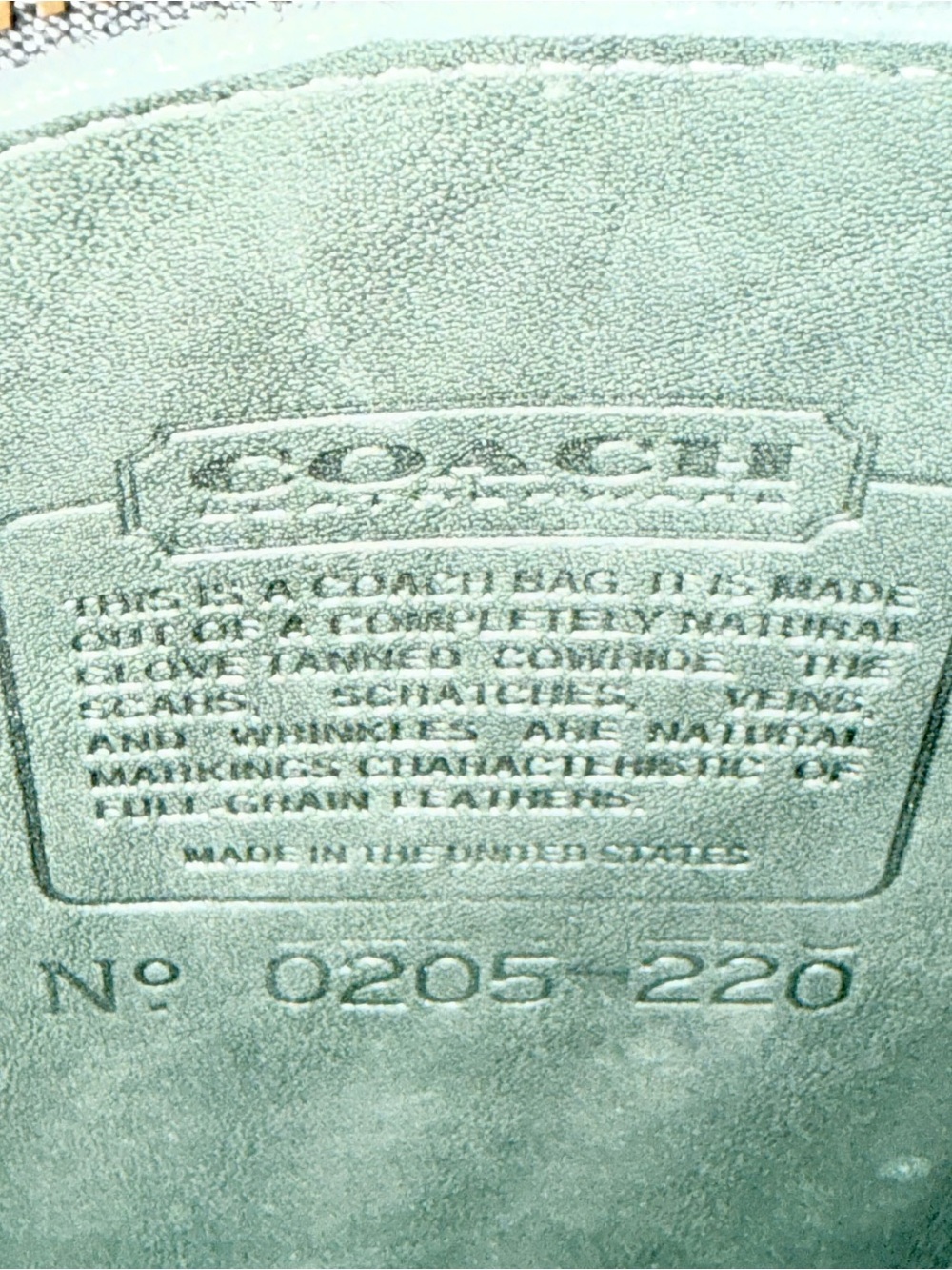 Vintage COACH Lindsay Green Leather Flap Crossbody Bag Purse 1992 AUTHENTICATED - Picture 15 of 16